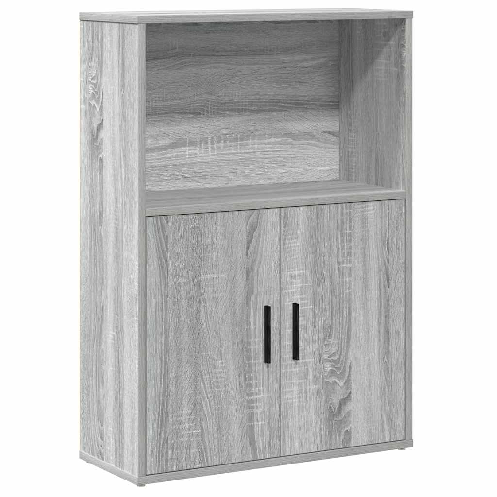 vidaXL Bibliotecă, gri sonoma, 60x24x85 cm, lemn prelucrat vidaXL Bibliotecă, gri sonoma, 60x24x85 cm, lemn prelucrat