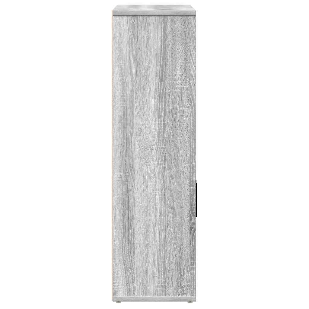 vidaXL Bibliotecă, gri sonoma, 60x24x85 cm, lemn prelucrat vidaXL Bibliotecă, gri sonoma, 60x24x85 cm, lemn prelucrat