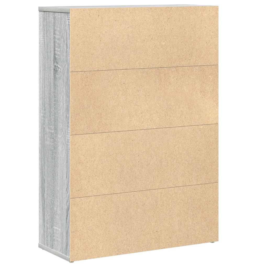 vidaXL Bibliotecă, gri sonoma, 60x24x85 cm, lemn prelucrat vidaXL Bibliotecă, gri sonoma, 60x24x85 cm, lemn prelucrat