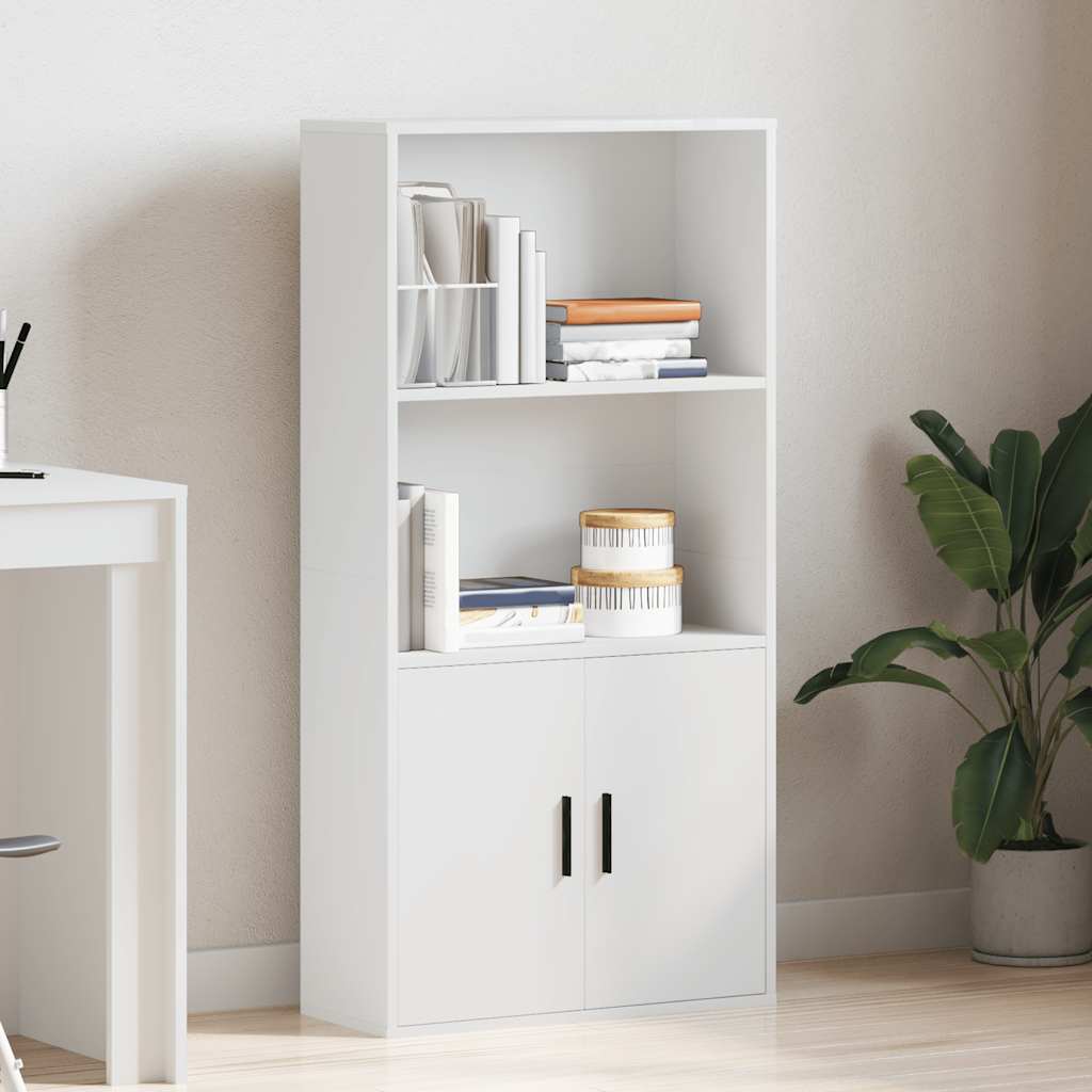 vidaXL Bibliotecă, alb, 60x24x120 cm, lemn prelucrat vidaXL Bibliotecă, alb, 60x24x120 cm, lemn prelucrat