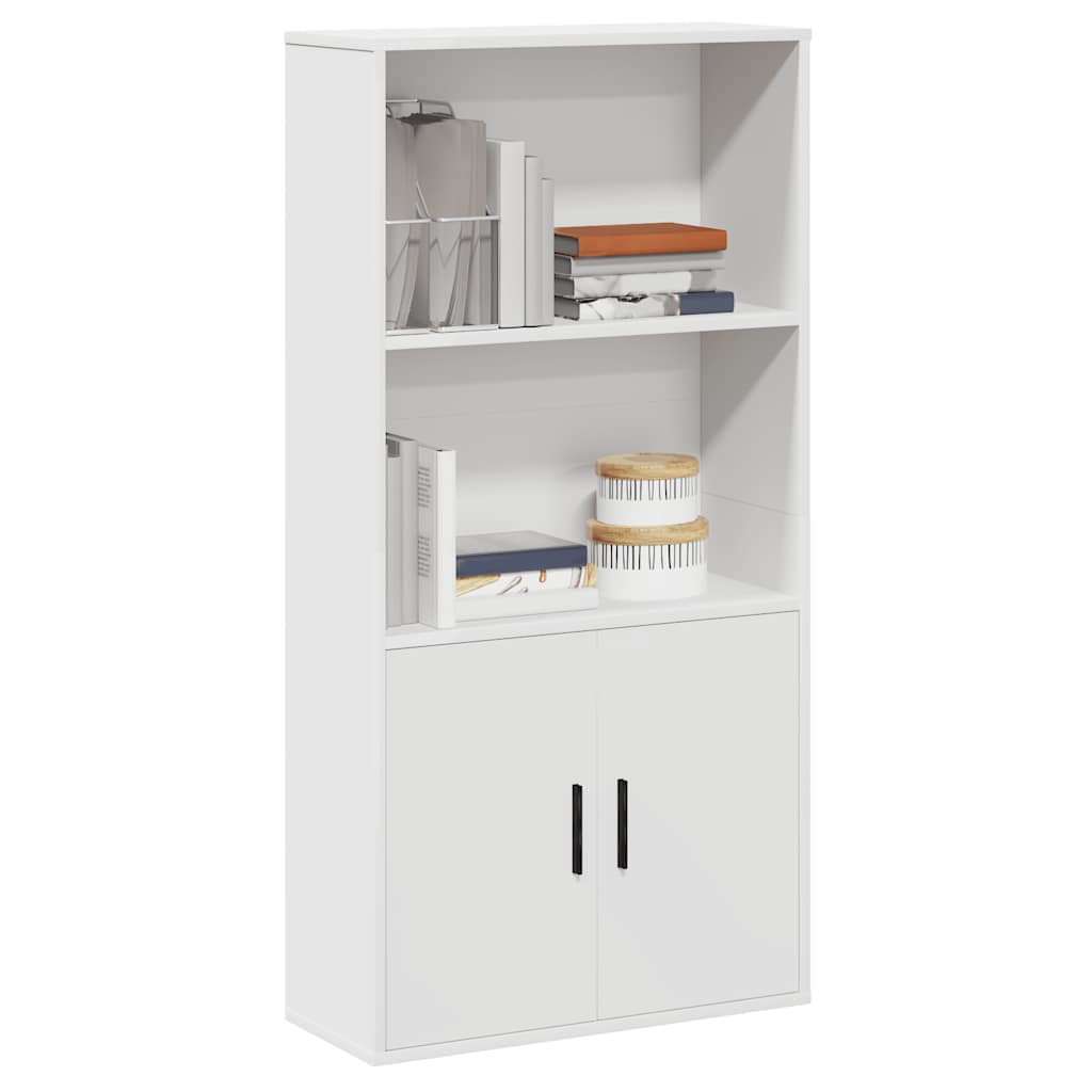 vidaXL Bibliotecă, alb, 60x24x120 cm, lemn prelucrat vidaXL Bibliotecă, alb, 60x24x120 cm, lemn prelucrat