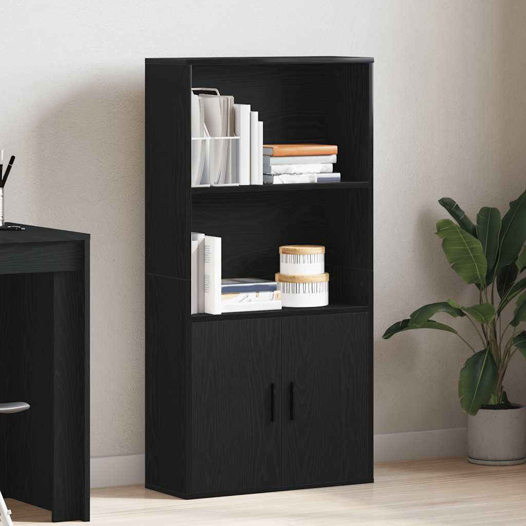 vidaXL Bibliotecă Stejar negru 60x24x120 cm Lemn prelucrat vidaXL Bibliotecă Stejar negru 60x24x120 cm Lemn prelucrat