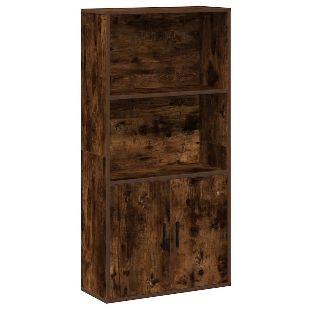 vidaXL Bibliotecă, stejar fumuriu, 60x24x120 cm, lemn prelucrat vidaXL Bibliotecă, stejar fumuriu, 60x24x120 cm, lemn prelucrat