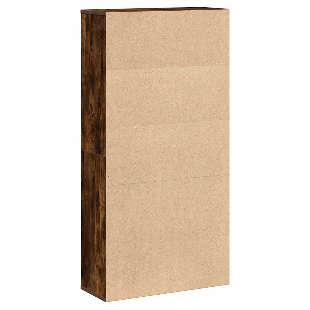 vidaXL Bibliotecă, stejar fumuriu, 60x24x120 cm, lemn prelucrat vidaXL Bibliotecă, stejar fumuriu, 60x24x120 cm, lemn prelucrat
