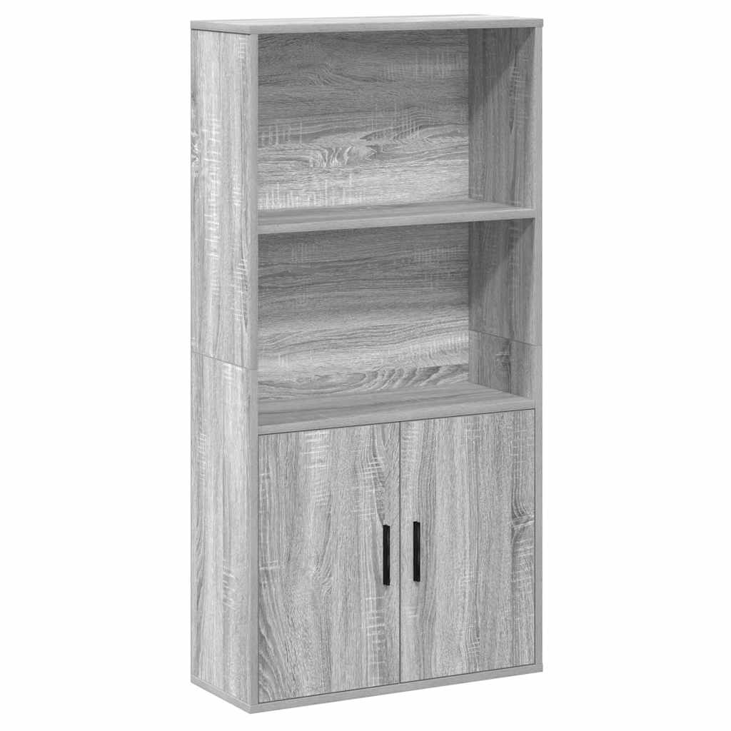 vidaXL Bibliotecă, gri sonoma, 60x24x120 cm, lemn prelucrat vidaXL Bibliotecă, gri sonoma, 60x24x120 cm, lemn prelucrat