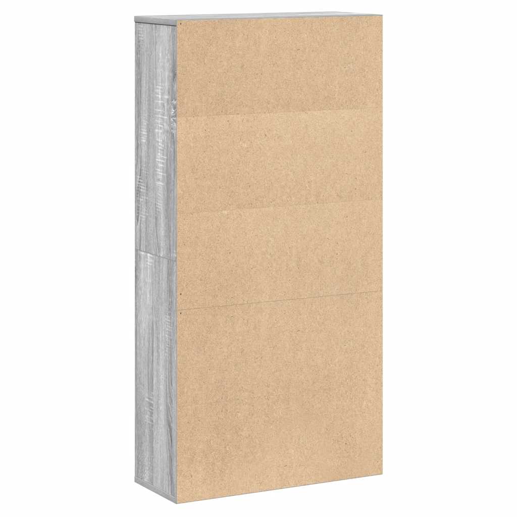 vidaXL Bibliotecă, gri sonoma, 60x24x120 cm, lemn prelucrat vidaXL Bibliotecă, gri sonoma, 60x24x120 cm, lemn prelucrat