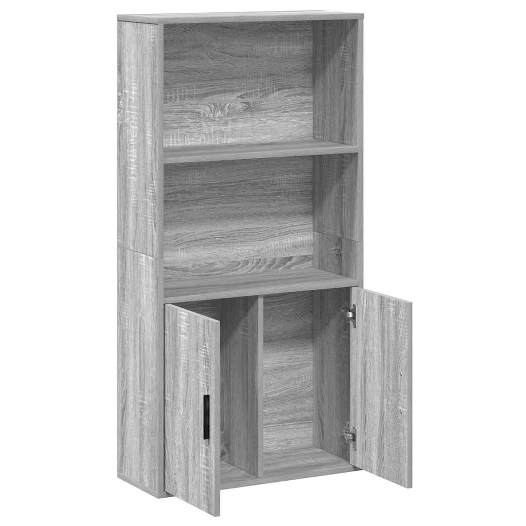 vidaXL Bibliotecă, gri sonoma, 60x24x120 cm, lemn prelucrat vidaXL Bibliotecă, gri sonoma, 60x24x120 cm, lemn prelucrat