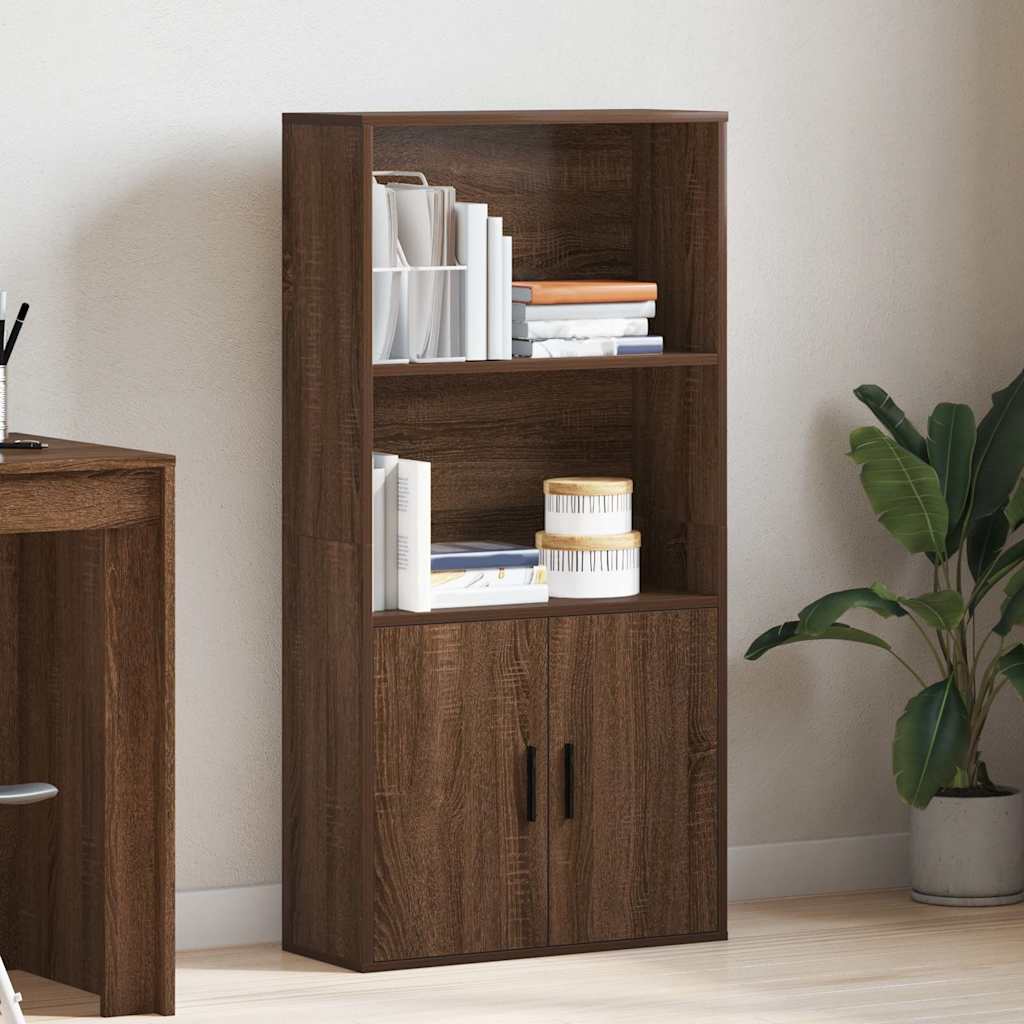 vidaXL Bibliotecă, stejar maro, 60x24x120 cm, lemn prelucrat vidaXL Bibliotecă, stejar maro, 60x24x120 cm, lemn prelucrat