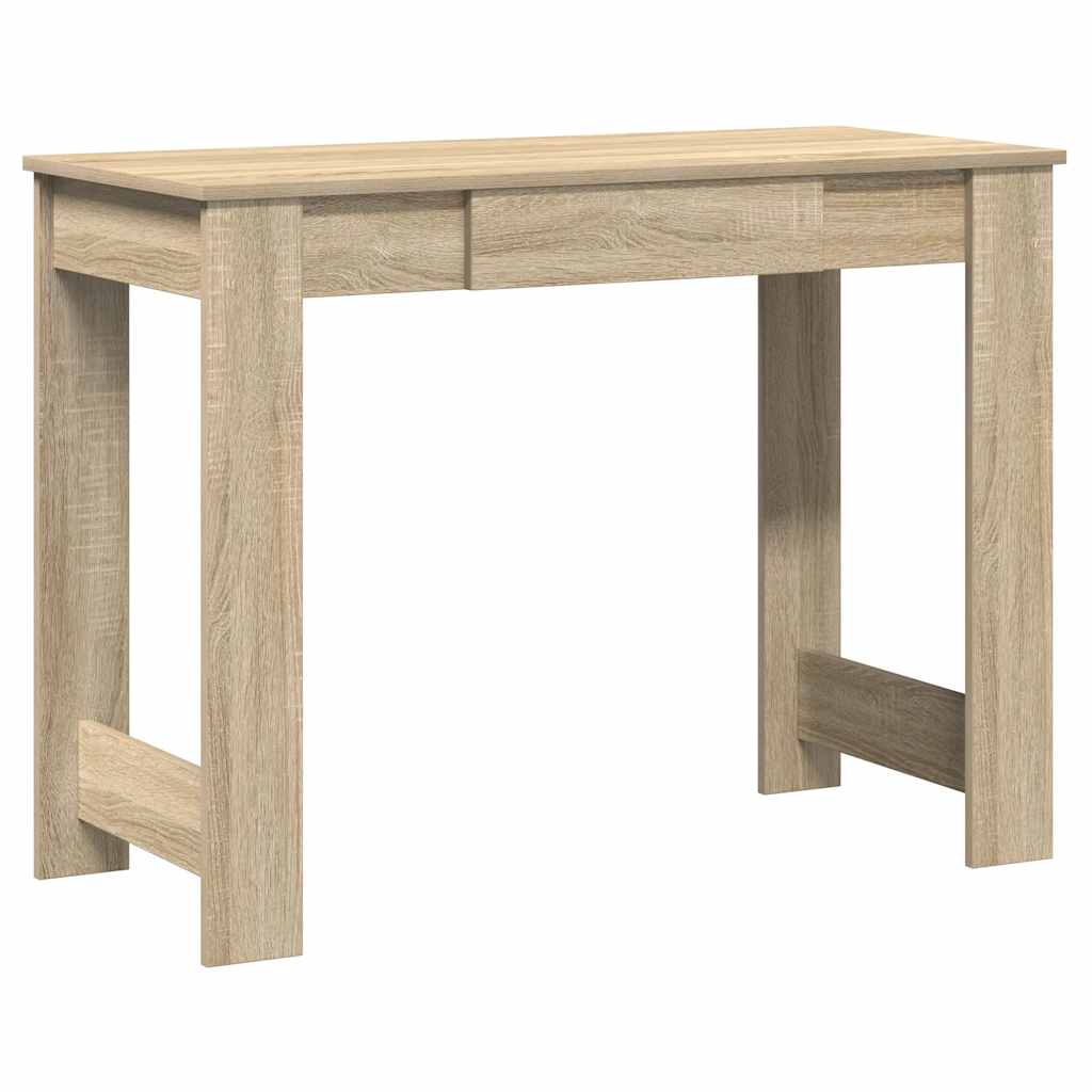 vidaXL Birou, stejar sonoma,100x45x75 cm, lemn prelucrat
