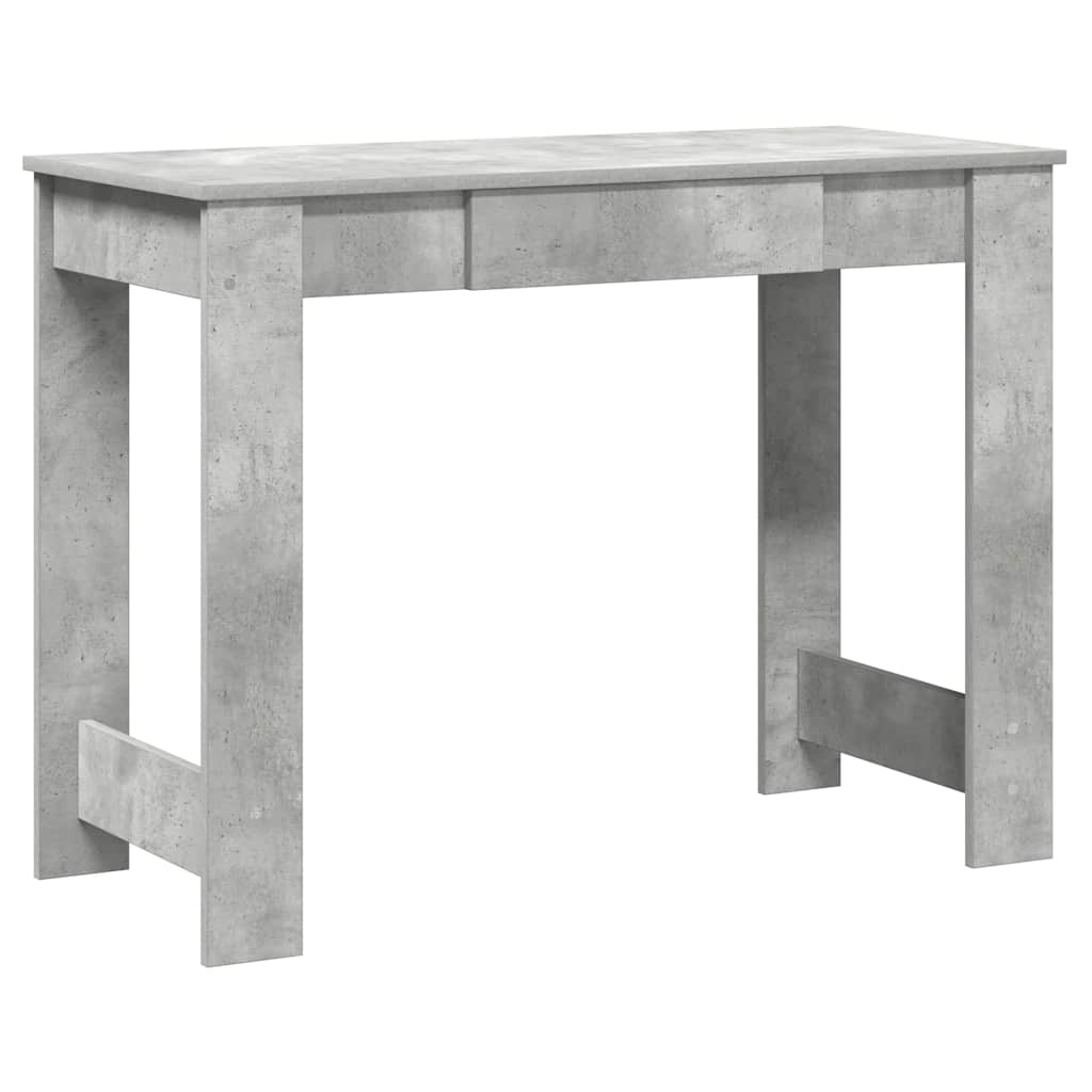 vidaXL Birou, gri beton,100x45x75 cm, lemn compozit