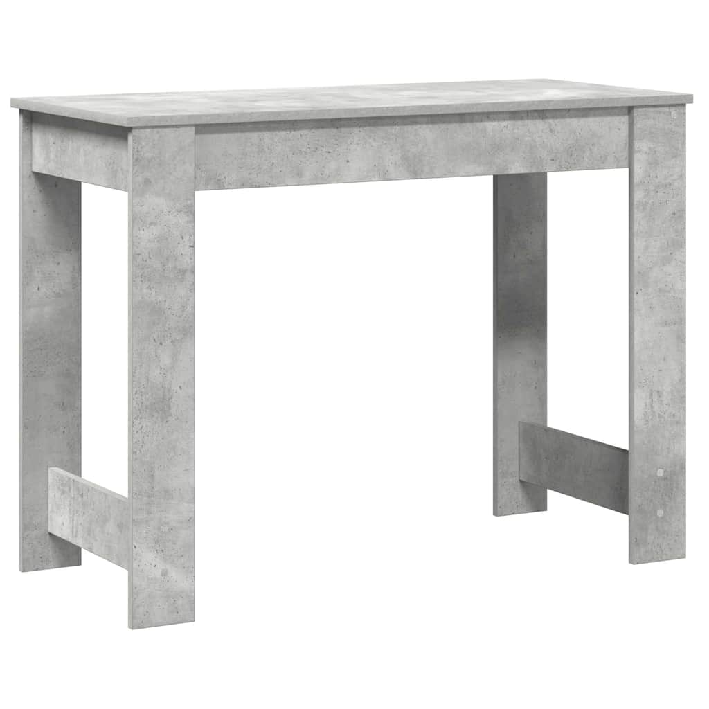 vidaXL Birou, gri beton,100x45x75 cm, lemn compozit