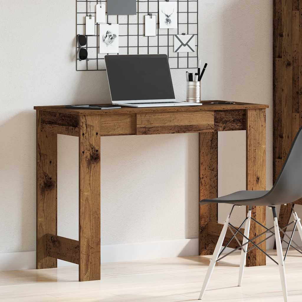 vidaXL Birou din lemn vechi 100x45x75 cm din lemn prelucrat