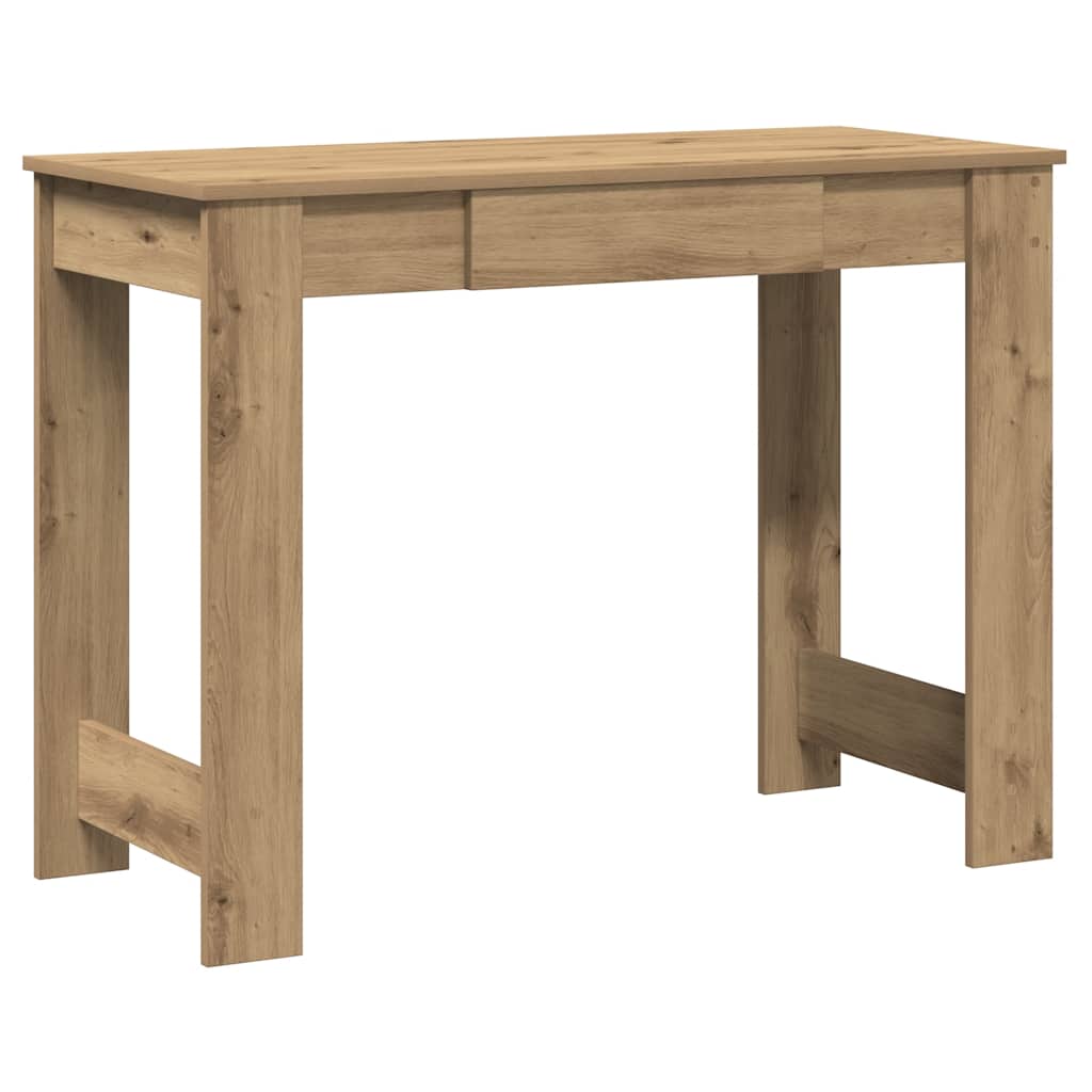 vidaXL Birou, stejar artizanal, 100x45x75 cm, lemn prelucrat