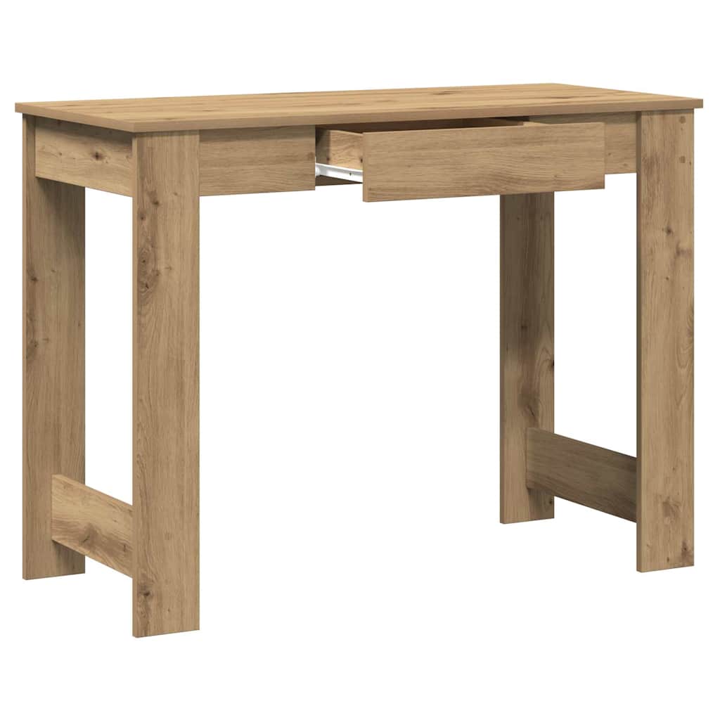 vidaXL Birou, stejar artizanal, 100x45x75 cm, lemn prelucrat