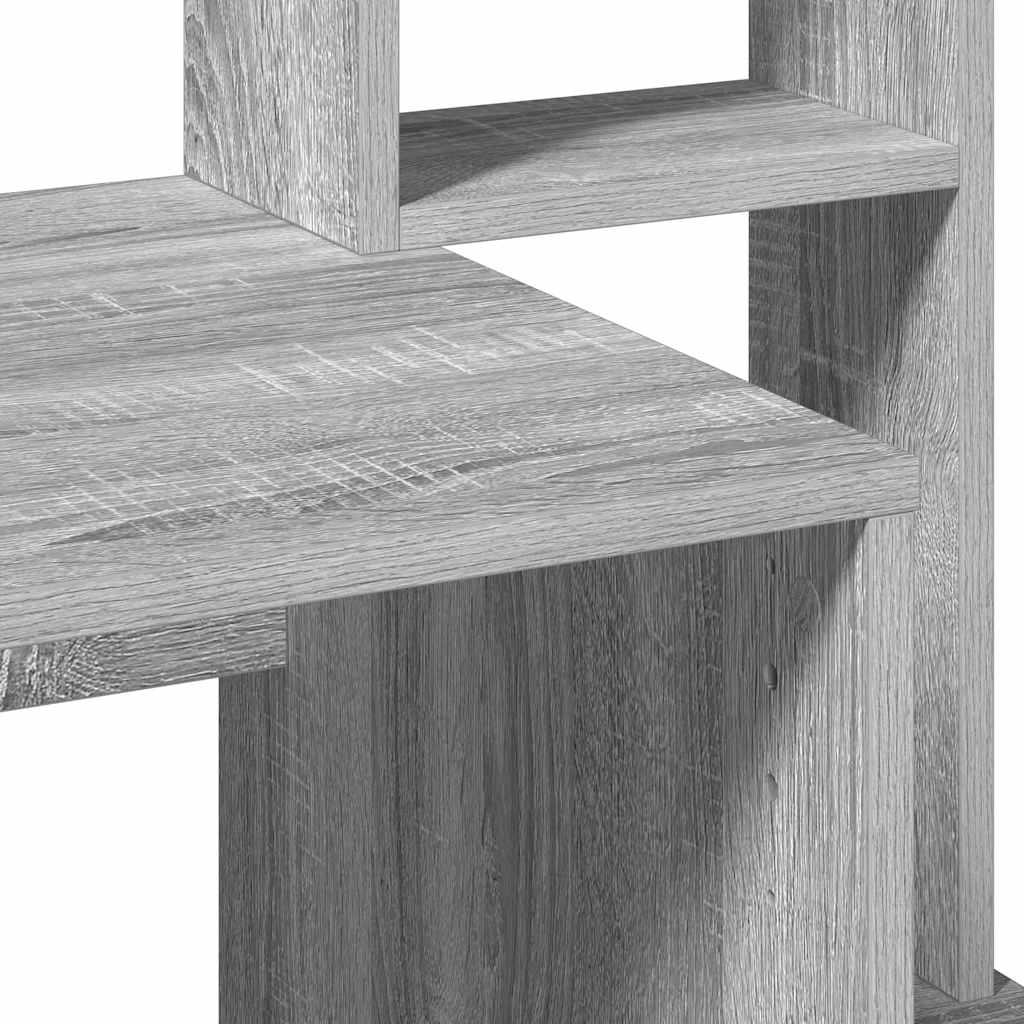 vidaXL Birou cu rafturi, gri sonoma, 100x45x140 cm, lemn compozit vidaXL Birou cu rafturi, gri sonoma, 100x45x140 cm, lemn compozit