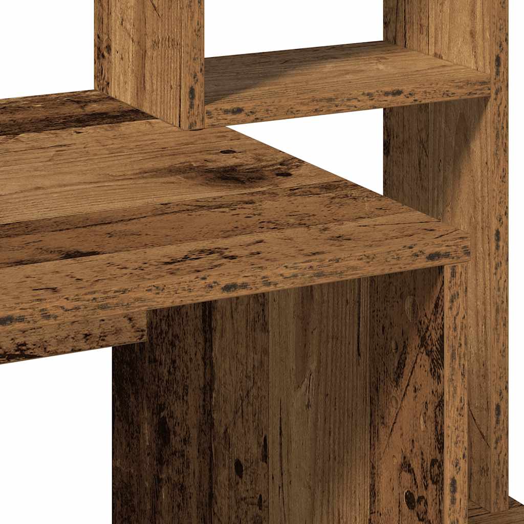 vidaXL Birou cu rafturi, lemn vechi, 100x45x140 cm, lemn prelucrat