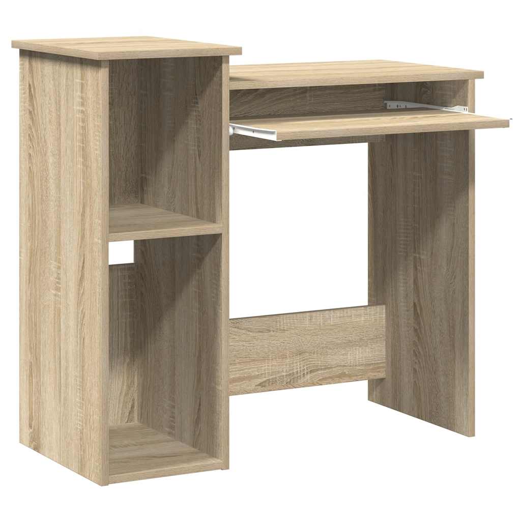vidaXL Birou cu rafturi, stejar sonoma, 84x40x78 cm, PAL vidaXL Birou cu rafturi, stejar sonoma, 84x40x78 cm, PAL
