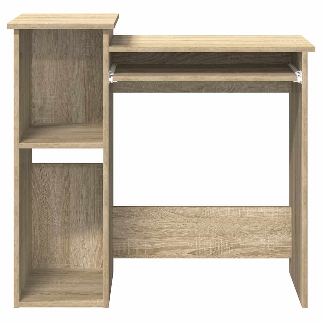 vidaXL Birou cu rafturi, stejar sonoma, 84x40x78 cm, PAL vidaXL Birou cu rafturi, stejar sonoma, 84x40x78 cm, PAL