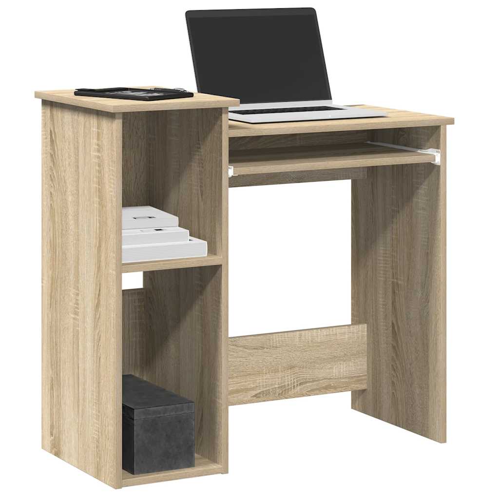vidaXL Birou cu rafturi, stejar sonoma, 84x40x78 cm, PAL vidaXL Birou cu rafturi, stejar sonoma, 84x40x78 cm, PAL