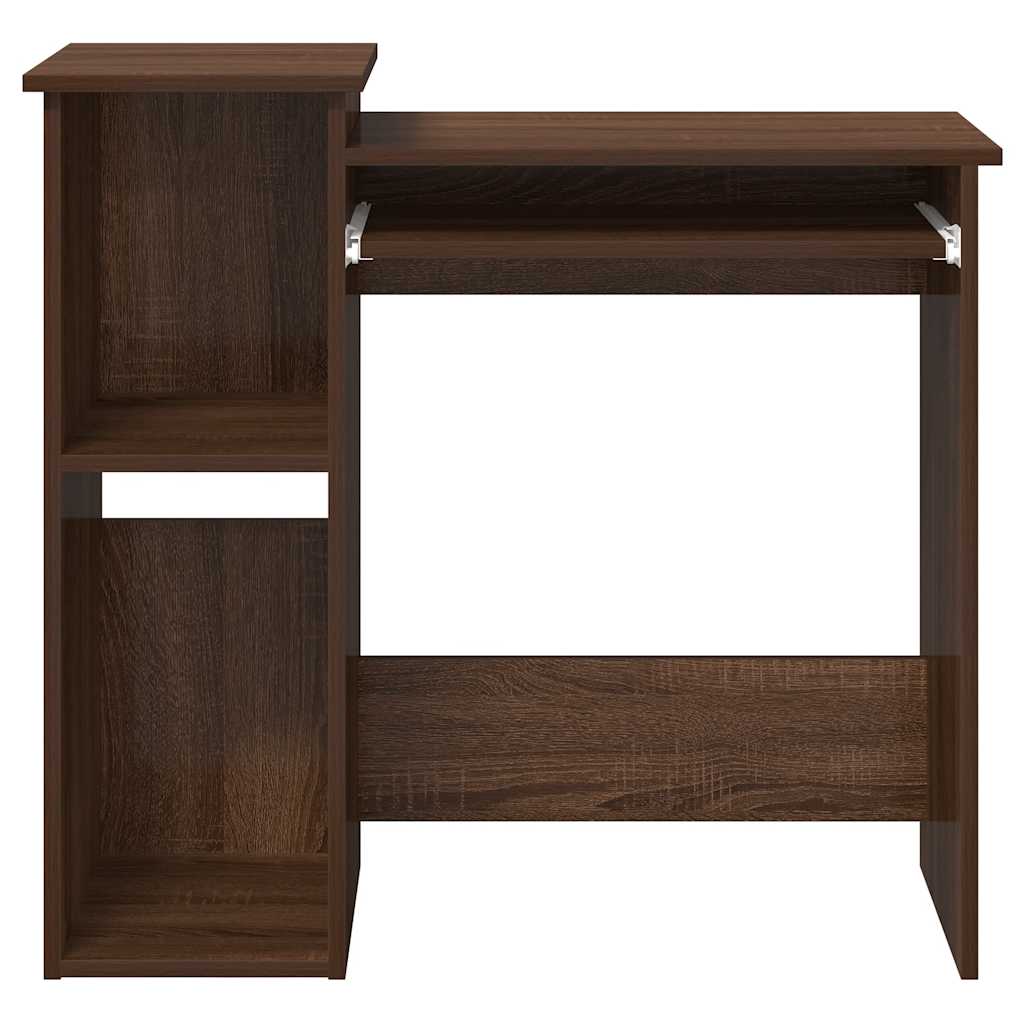 vidaXL Birou cu rafturi, stejar maro, 84x40x78 cm, lemn compozit vidaXL Birou cu rafturi, stejar maro, 84x40x78 cm, lemn compozit