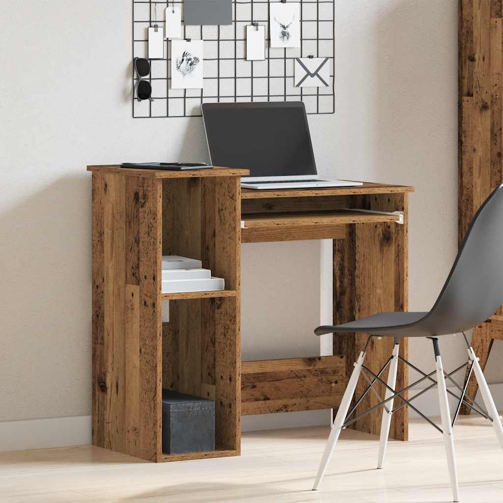 vidaXL Birou cu rafturi, lemn vechi, 84x40x78 cm, lemn prelucrat vidaXL Birou cu rafturi, lemn vechi, 84x40x78 cm, lemn prelucrat