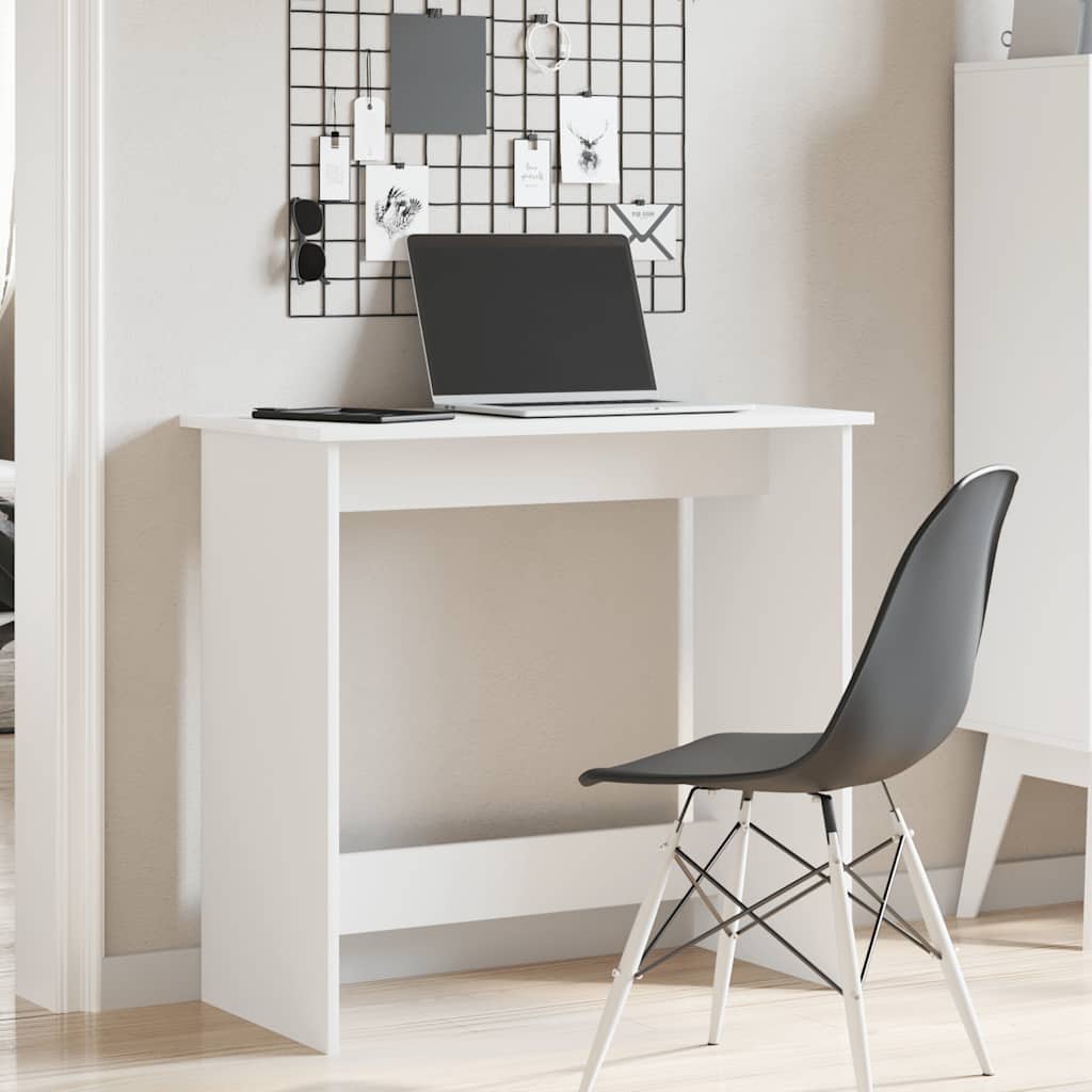 vidaXL Birou, alb, 80 x 40 x 75 cm, PAL