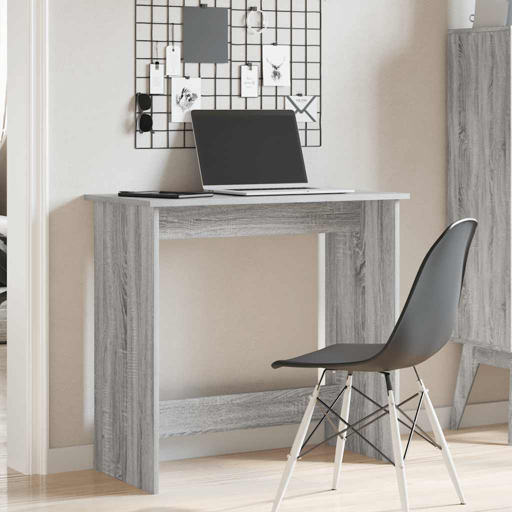 vidaXL Birou Gri Sonoma 80x40x75 cm lemn prelucrat