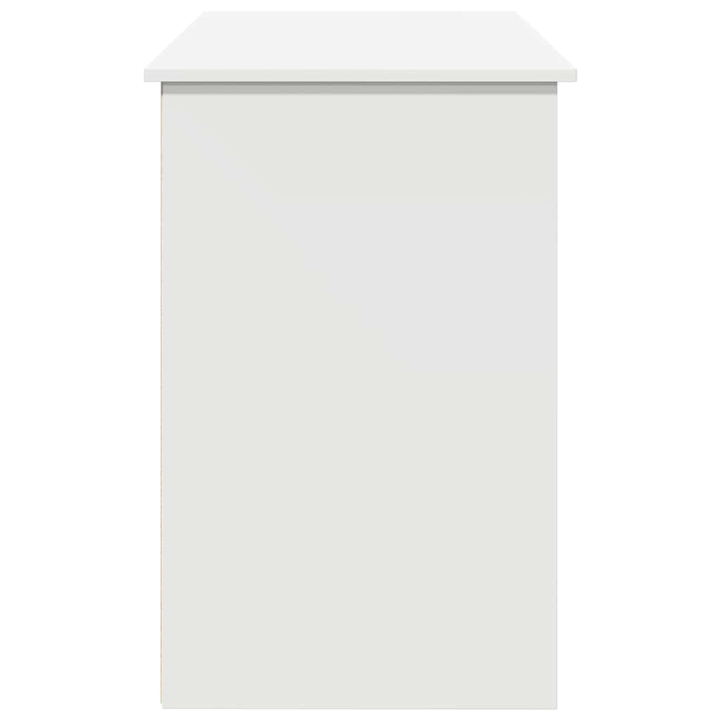 vidaXL Birou, alb, 102x50x75 cm, lemn prelucrat