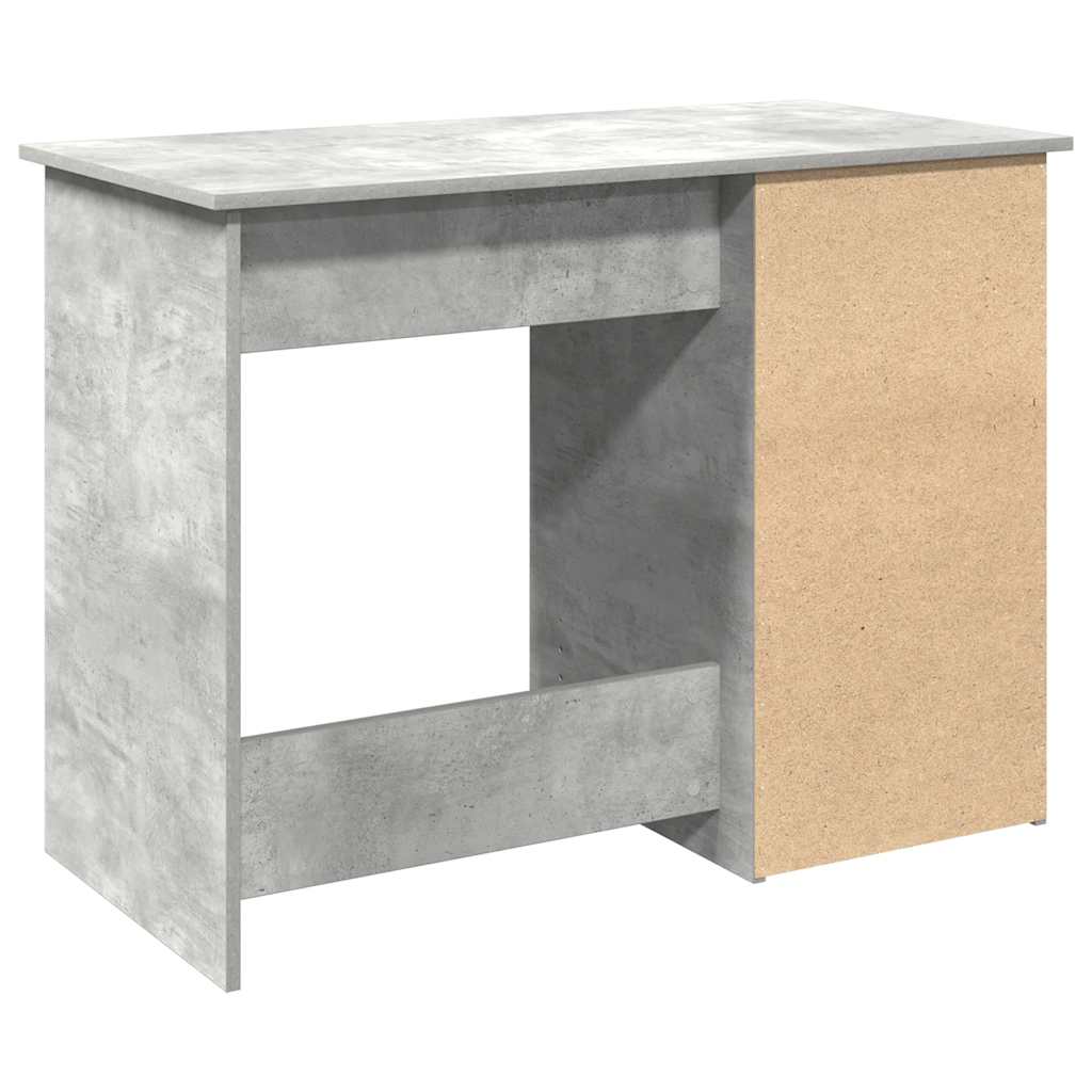 vidaXL Birou, gri beton, 102x50x75 cm, lemn compozit vidaXL Birou, gri beton, 102x50x75 cm, lemn compozit
