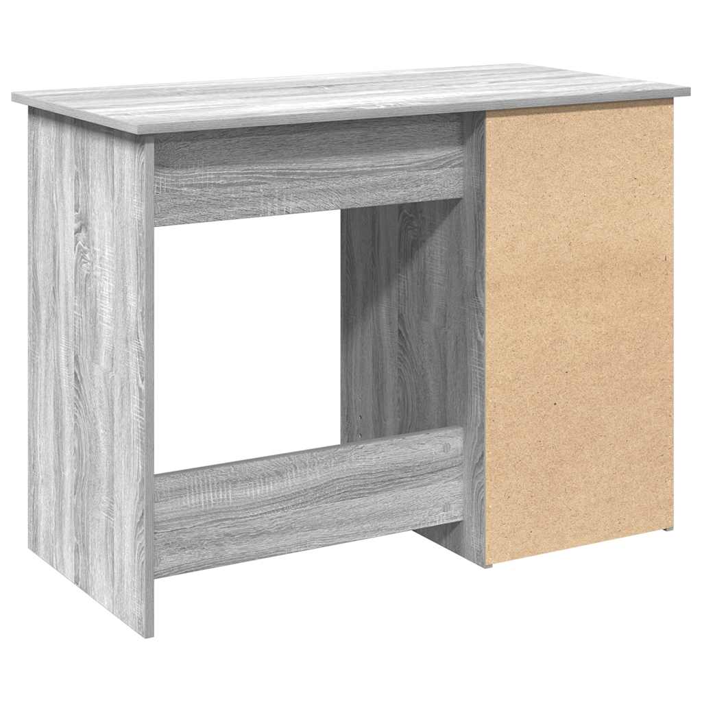 vidaXL Birou, gri sonoma, 102x50x75 cm, lemn compozit