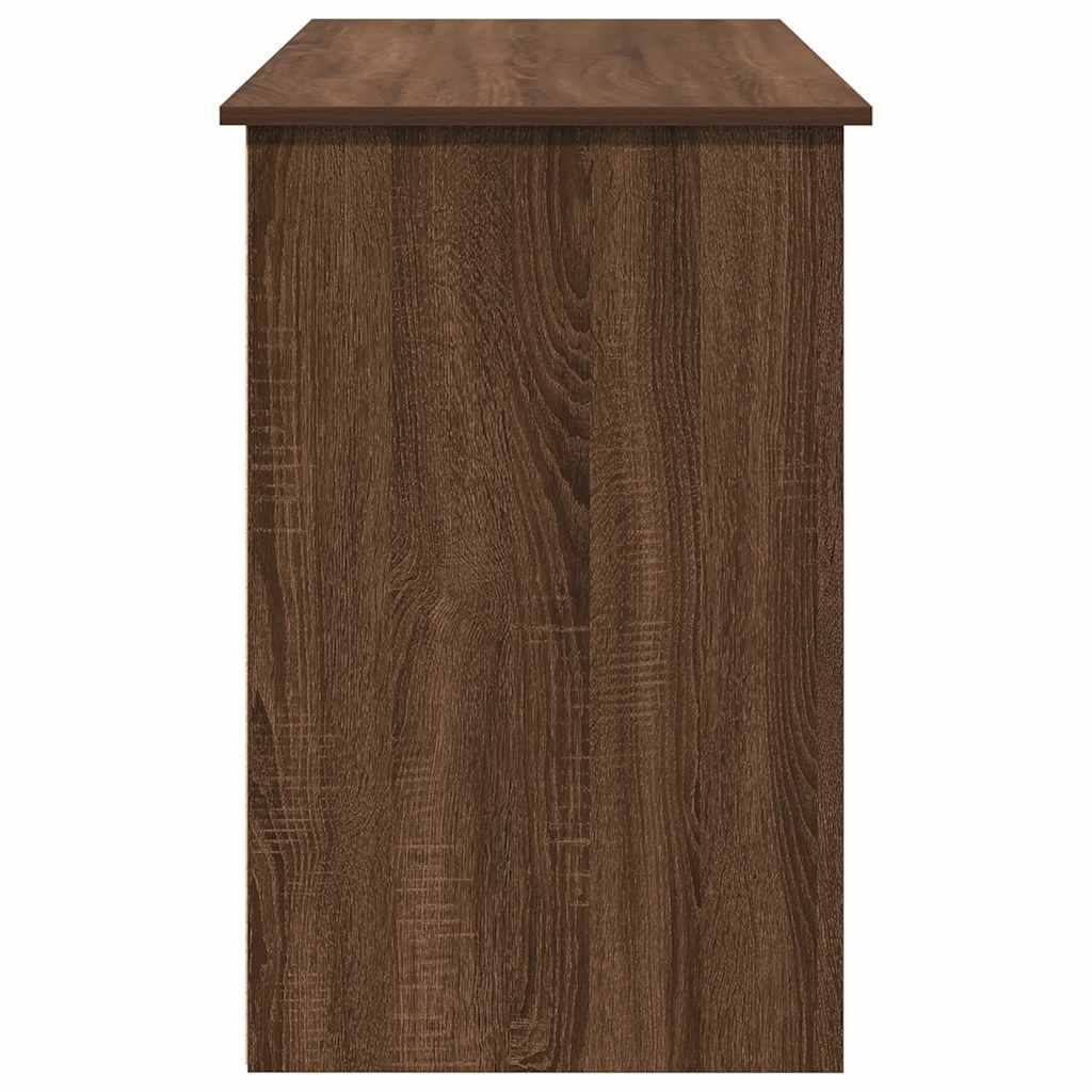 vidaXL Birou, stejar maro, 102x50x75 cm, lemn compozit