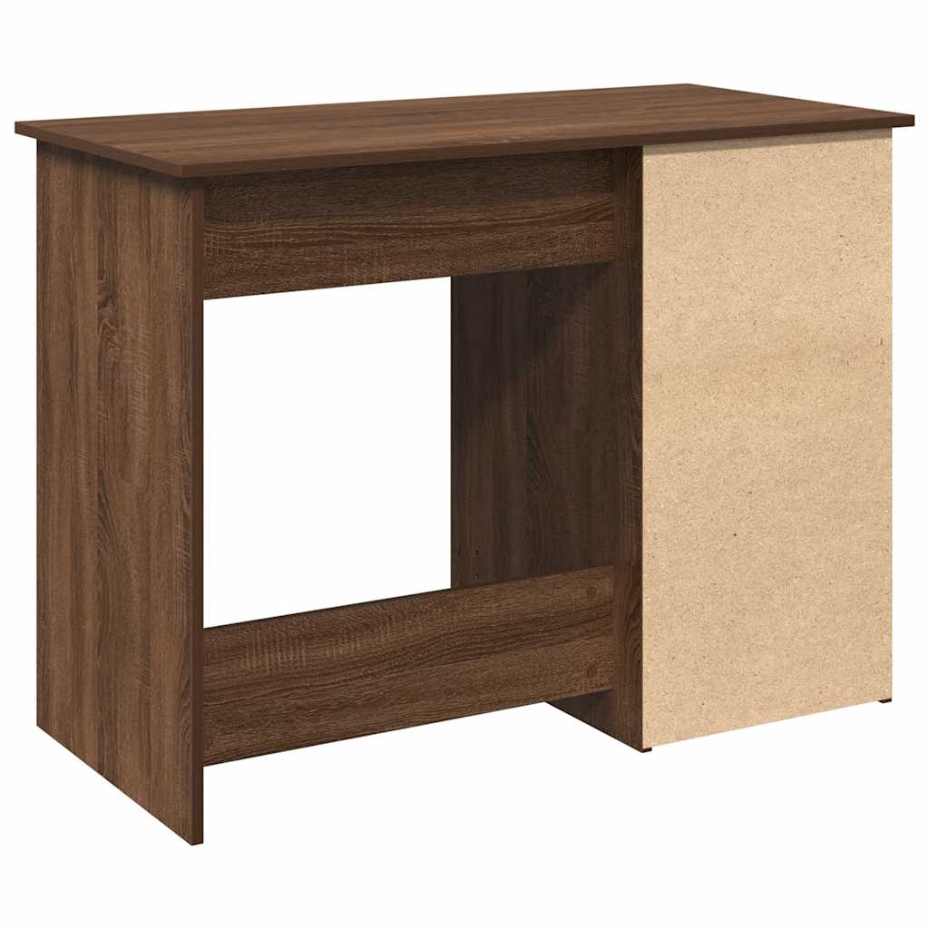 vidaXL Birou, stejar maro, 102x50x75 cm, lemn compozit
