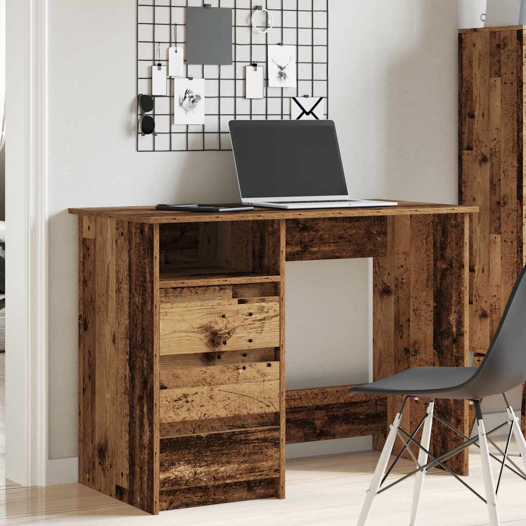 vidaXL Birou din lemn vechi 102x50x75 cm din lemn prelucrat