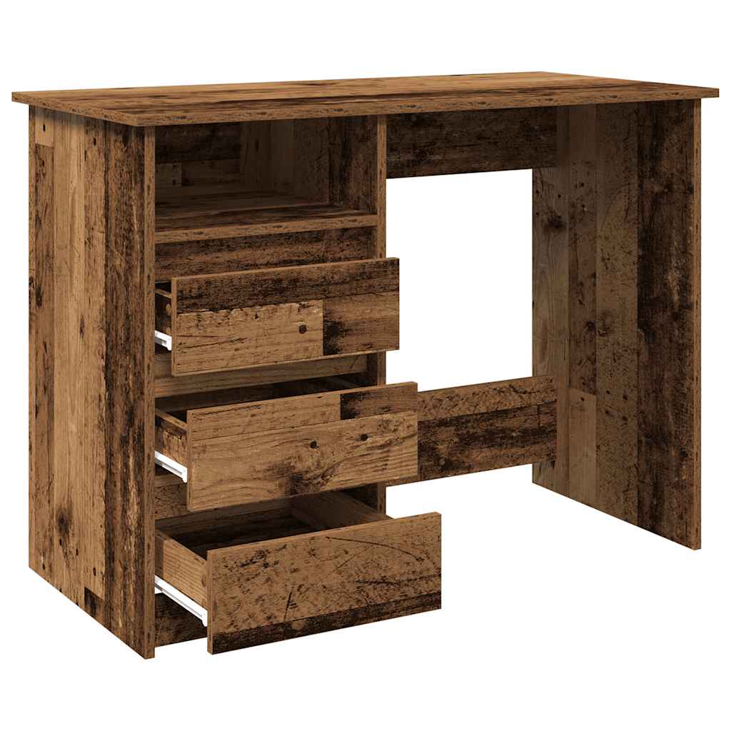 vidaXL Birou din lemn vechi 102x50x75 cm din lemn prelucrat
