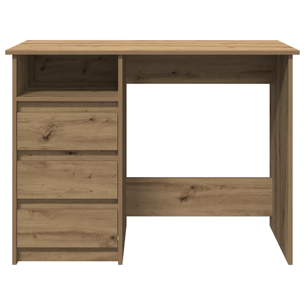 vidaXL Birou, stejar artizanal, 102x50x75 cm, lemn compozit vidaXL Birou, stejar artizanal, 102x50x75 cm, lemn compozit