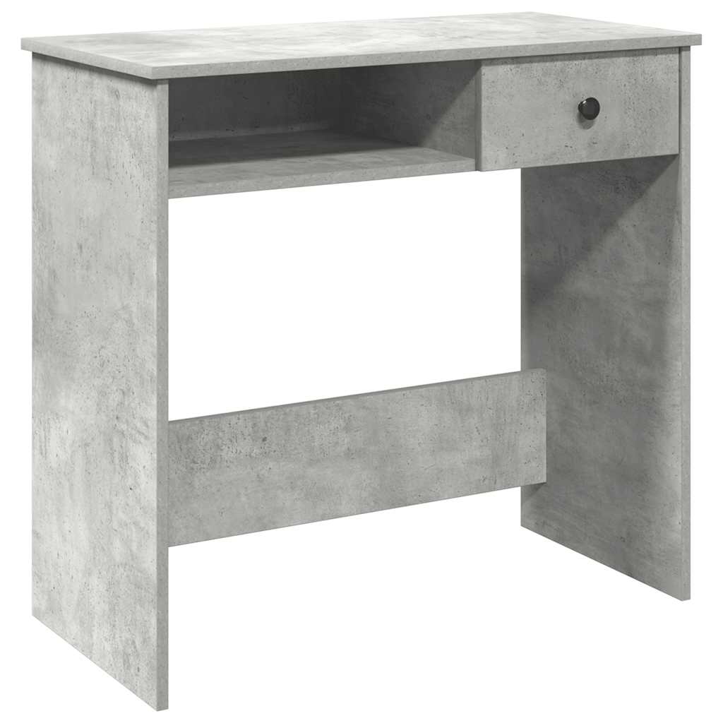 vidaXL Birou, gri beton, 80 x 40 x 75 cm, PAL