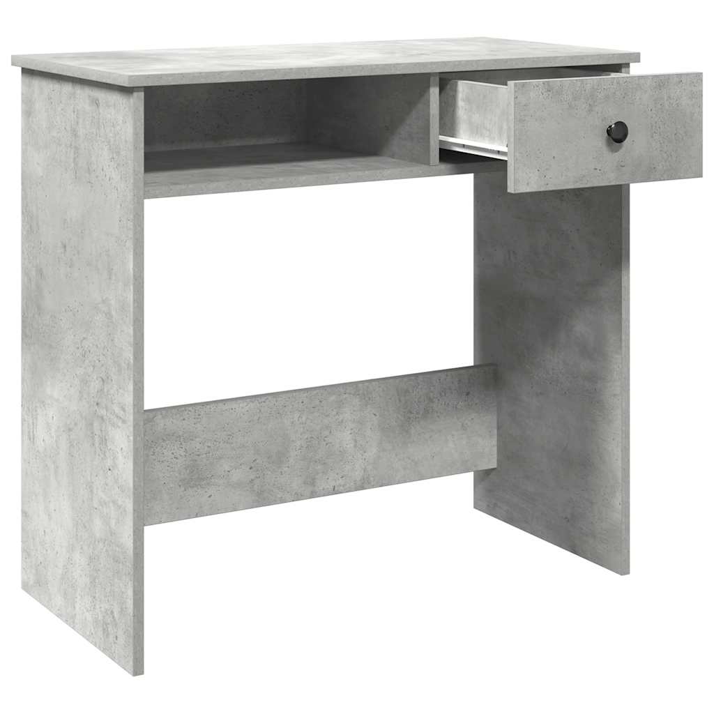 vidaXL Birou, gri beton, 80 x 40 x 75 cm, PAL