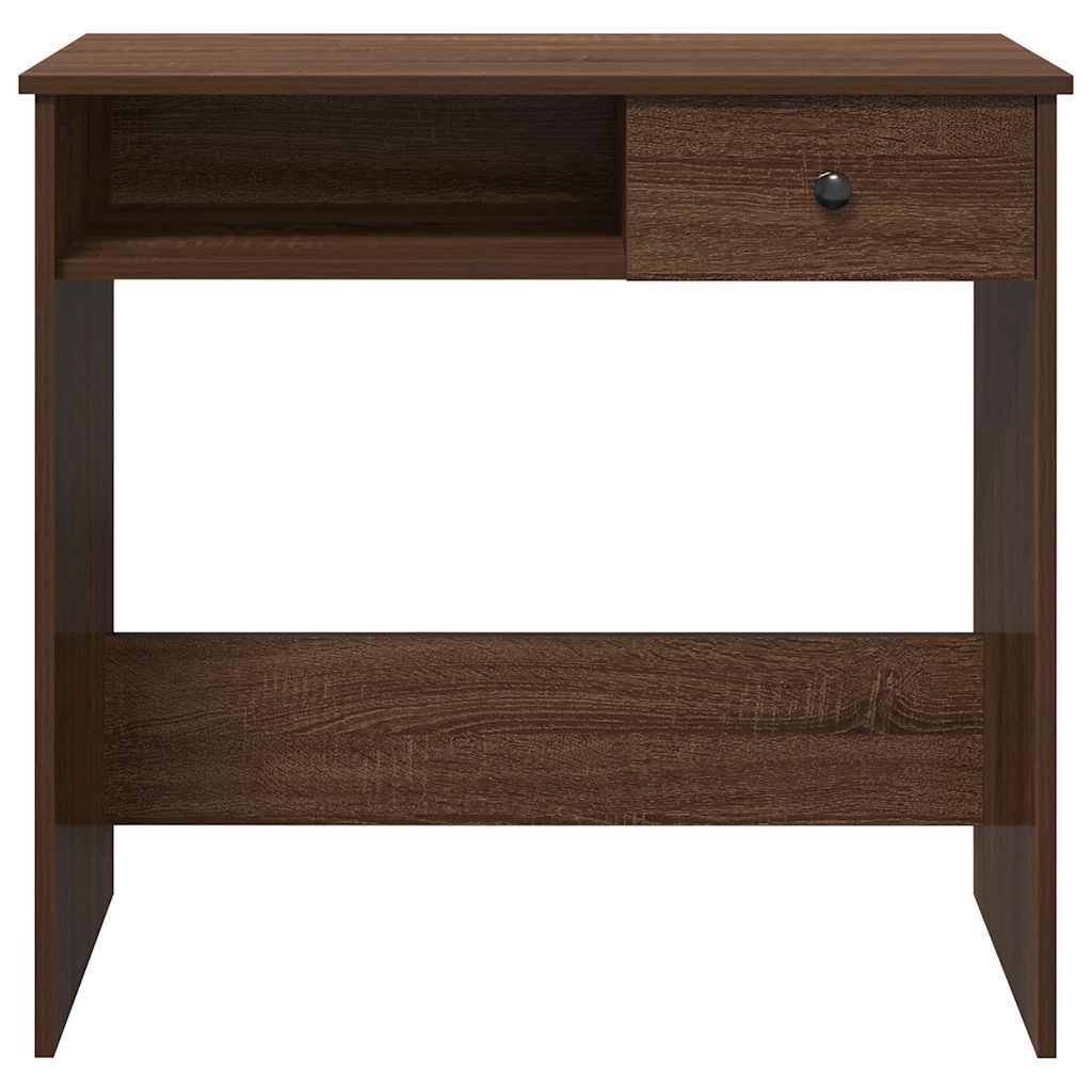 vidaXL Birou Stejar maro 80x40x75 cm Lemn prelucrat