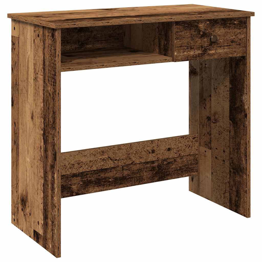 vidaXL Birou, lemn învechit, 80x40x75 cm, lemn prelucrat