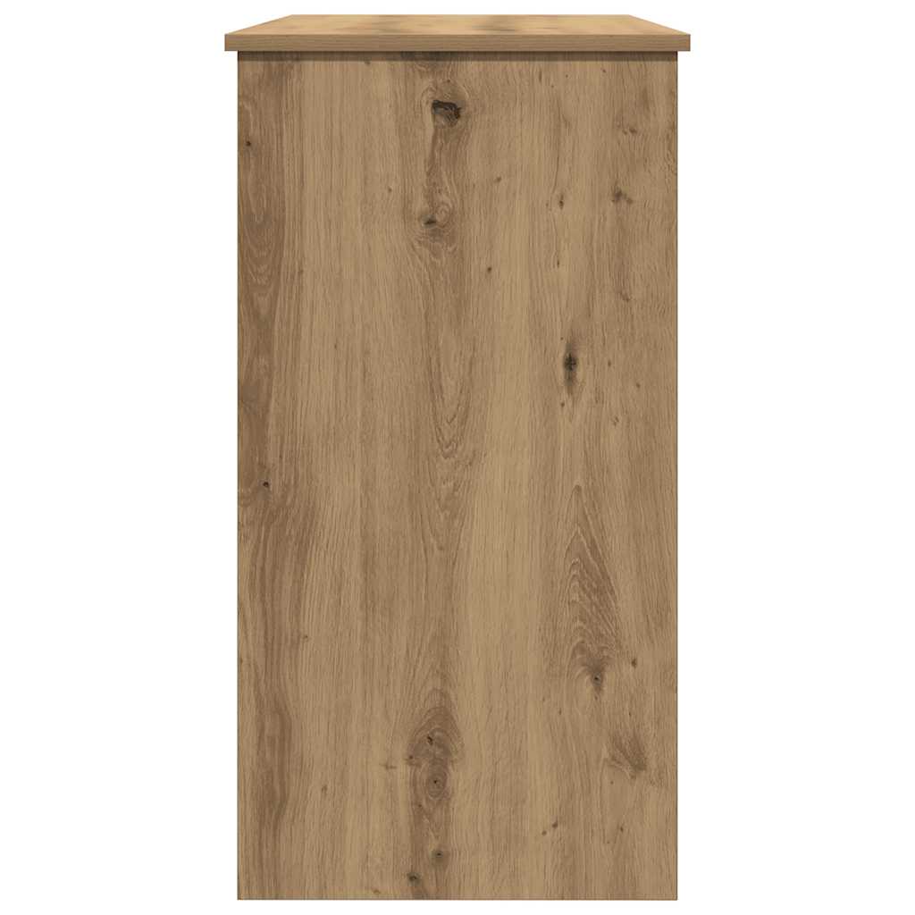 vidaXL Birou, stejar artizanal, 80x40x75 cm, lemn prelucrat