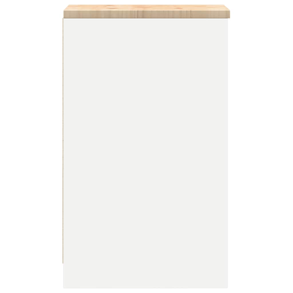 vidaXL Dulap depozitare garaj alb 30x51x85 cm lemn masiv de pin vidaXL Dulap depozitare garaj alb 30x51x85 cm lemn masiv de pin