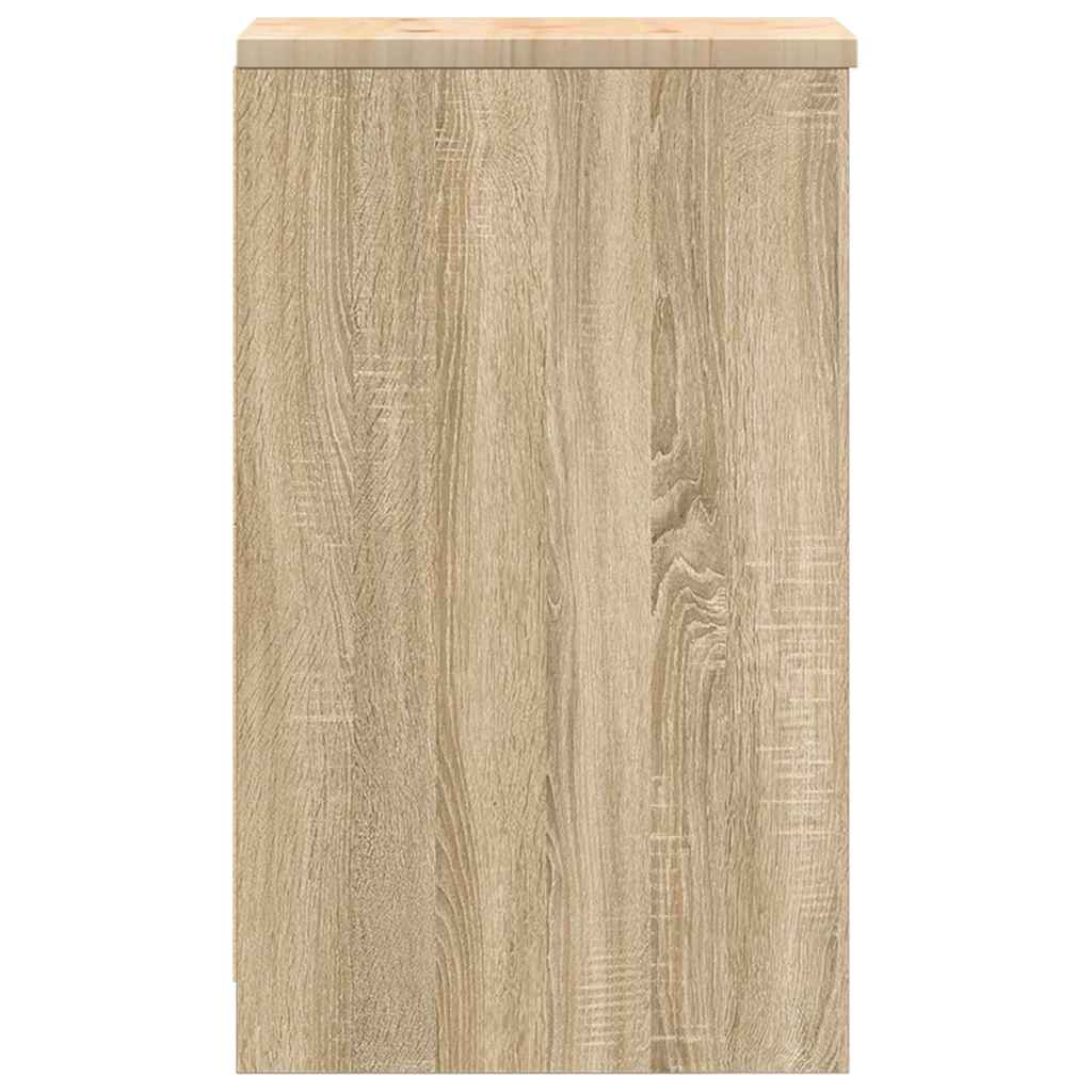 vidaXL Dulap depozitare garaj Stejar Sonoma 30x51x85 cm lemn masiv pin vidaXL Dulap depozitare garaj Stejar Sonoma 30x51x85 cm lemn masiv pin