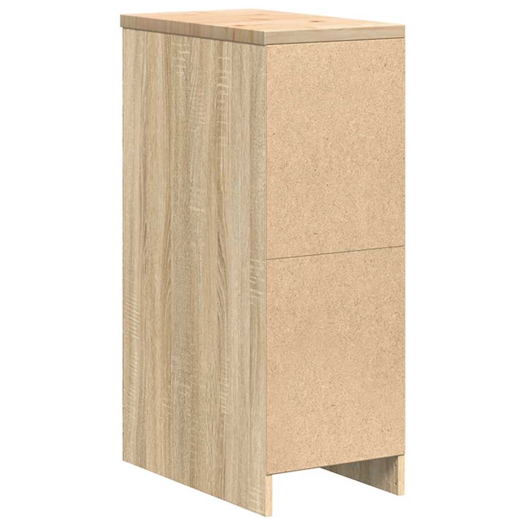vidaXL Dulap depozitare garaj Stejar Sonoma 30x51x85 cm lemn masiv pin vidaXL Dulap depozitare garaj Stejar Sonoma 30x51x85 cm lemn masiv pin