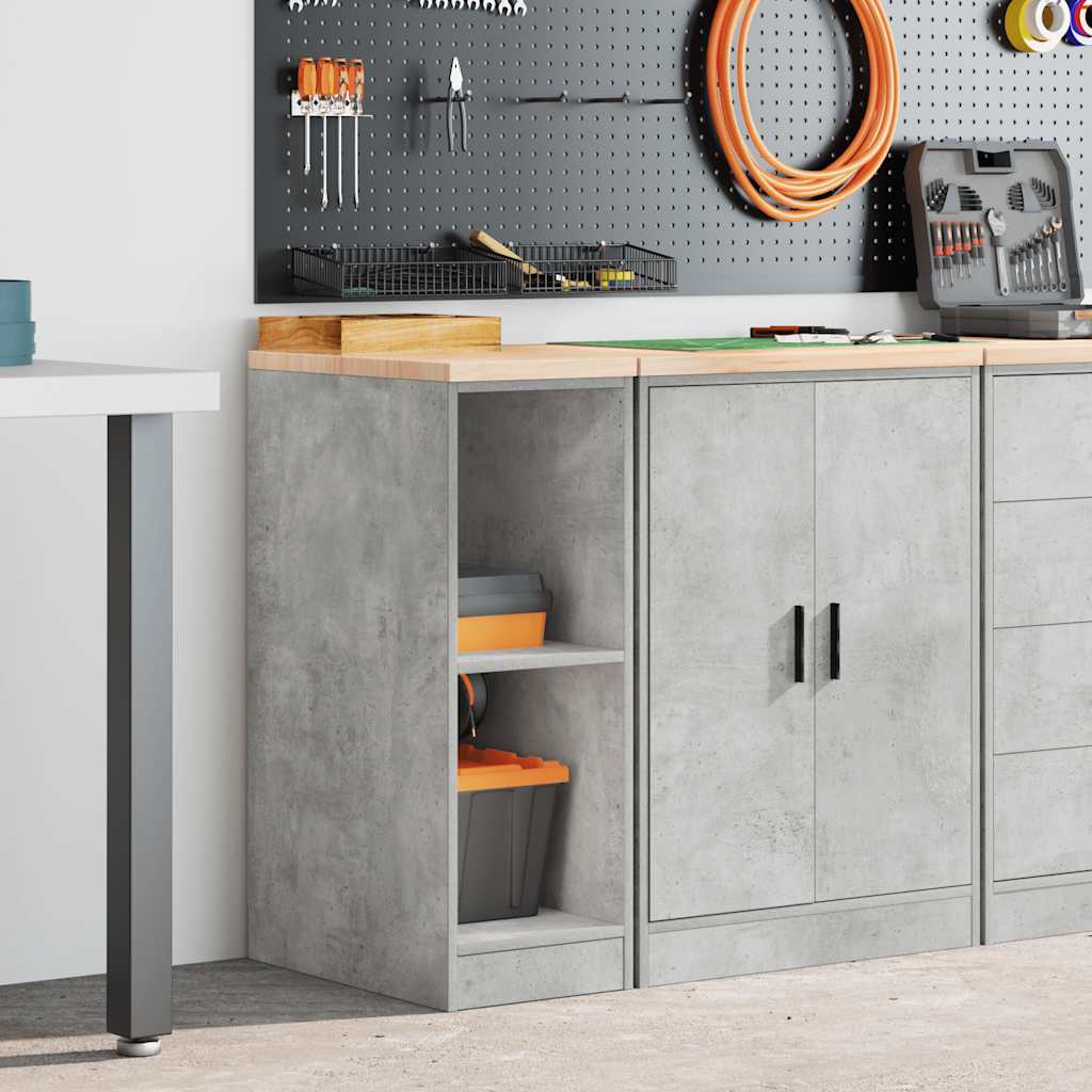 vidaXL Dulap depozitare garaj Beton Gri 30x51x85 cm lemn masiv de pin vidaXL Dulap depozitare garaj Beton Gri 30x51x85 cm lemn masiv de pin