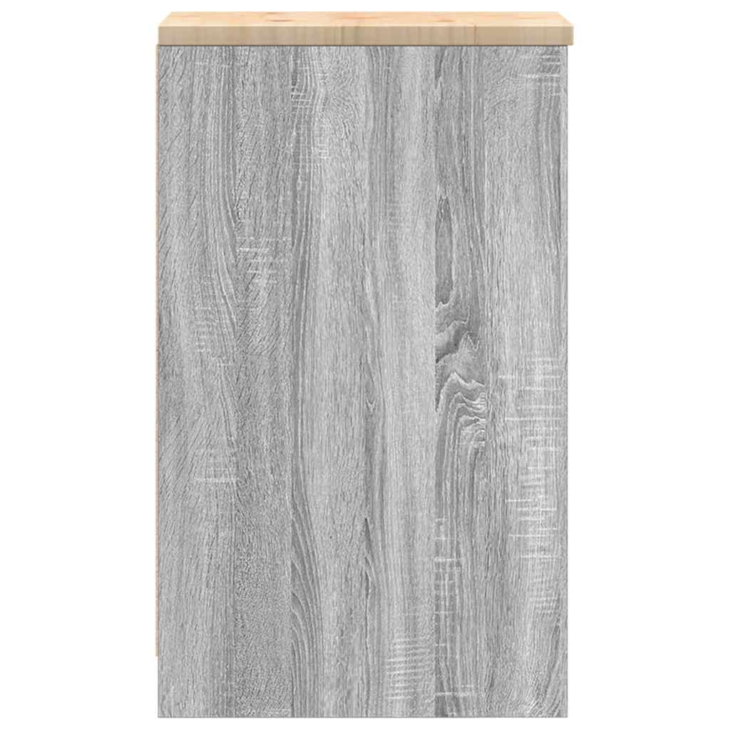 vidaXL Dulap depozitare garaj gri Sonoma 30x51x85 cm vidaXL Dulap depozitare garaj gri Sonoma 30x51x85 cm