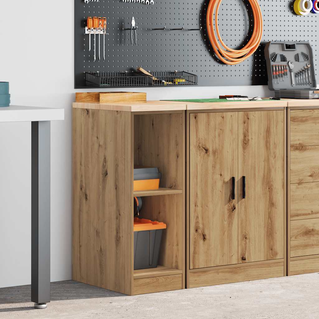 vidaXL Dulap de depozitare pentru garaj Artisan Stejar 30x51x85 cm vidaXL Dulap de depozitare pentru garaj Artisan Stejar 30x51x85 cm
