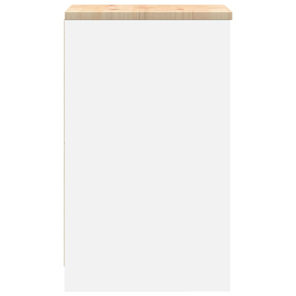 vidaXL Dulap depozitare garaj alb 40x51x85 cm lemn masiv de pin vidaXL Dulap depozitare garaj alb 40x51x85 cm lemn masiv de pin