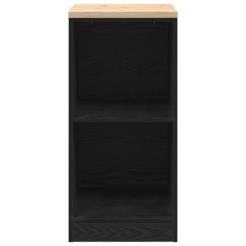 vidaXL Dulap depozitare garaj negru 40x51x85 cm lemn masiv de pin vidaXL Dulap depozitare garaj negru 40x51x85 cm lemn masiv de pin