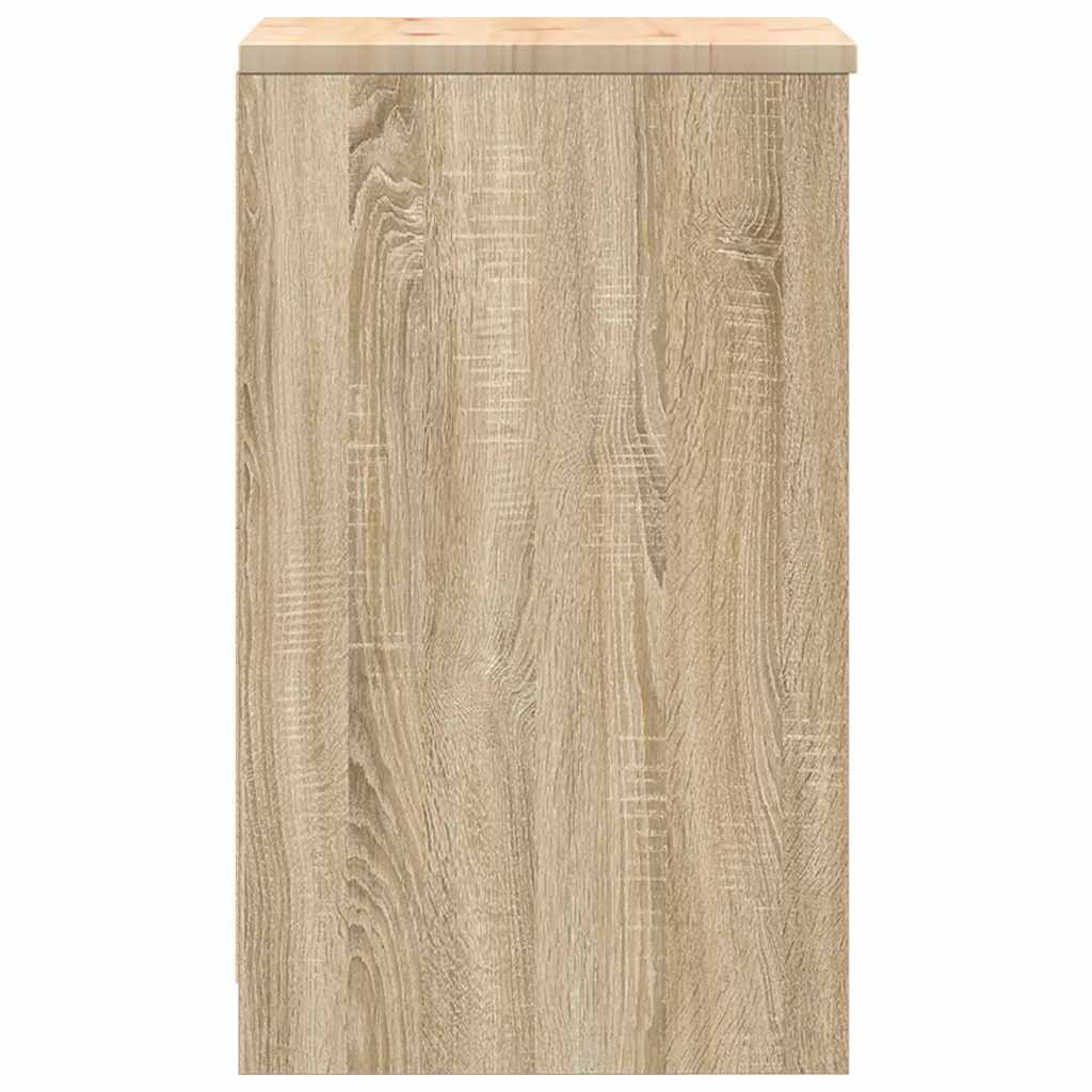 vidaXL Dulap depozitare garaj Stejar Sonoma 40x51x85 cm lemn masiv pin vidaXL Dulap depozitare garaj Stejar Sonoma 40x51x85 cm lemn masiv pin