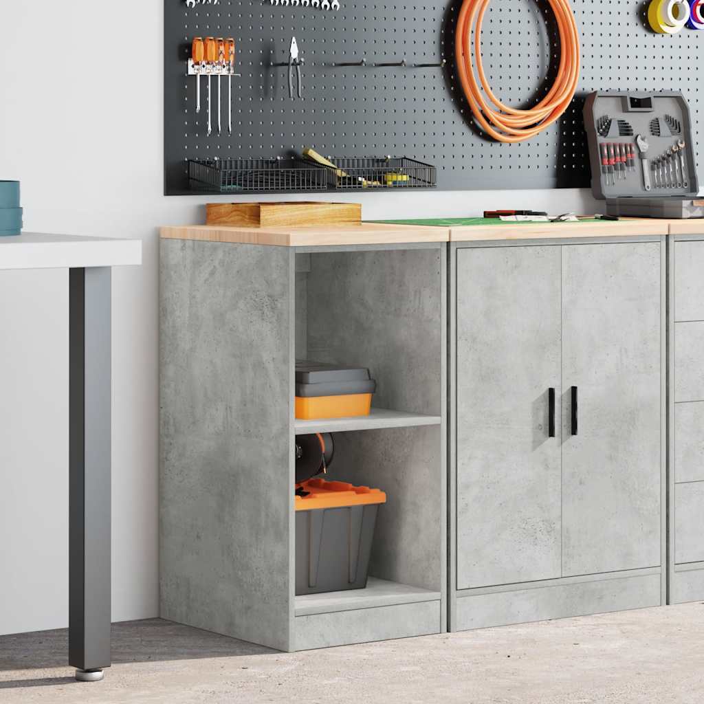 vidaXL Dulap depozitare garaj Beton Gri 40x51x85 cm lemn masiv de pin vidaXL Dulap depozitare garaj Beton Gri 40x51x85 cm lemn masiv de pin